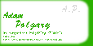 adam polgary business card